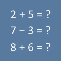 Symbol von Mathe lernen kinder 1-2 klasse